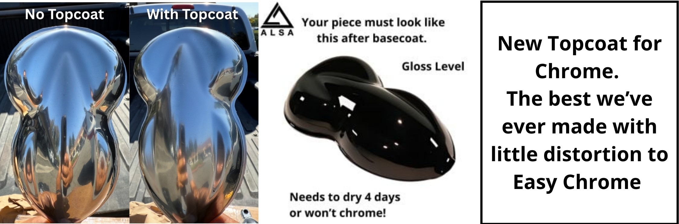 Alsa new top coat versus without topcoat